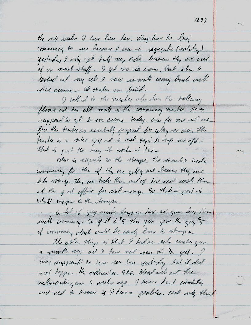 Dr John WorldPeace 2008 Prison Journal